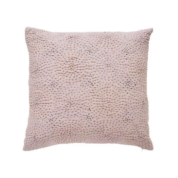 Bedeck of Belfast Rare Earth Dusk Quilted Cushion 45cm x 45cm Heather | Bed Sava