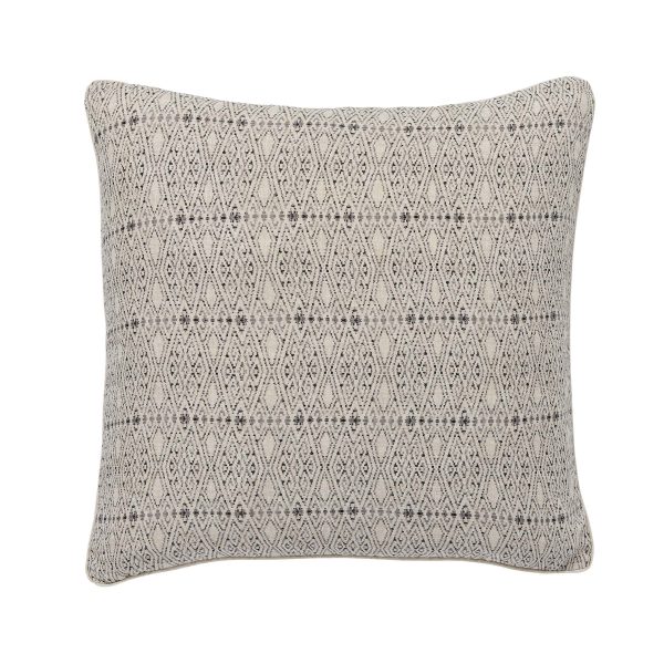 Bedeck of Belfast Rare Earth Neri Cushion 50cm x 50cm Dark Grey | Bed Sava