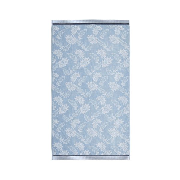 Bedeck of Belfast Miya Bath Sheet Blue | Bed Sava