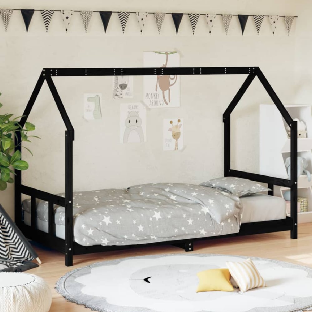 Bohemia 90x190cm Wooden Children Daybed In Black