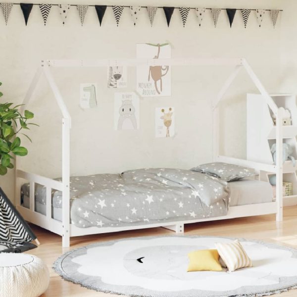 Bohemia 90x190cm Wooden Children Daybed In White | Bed Sava