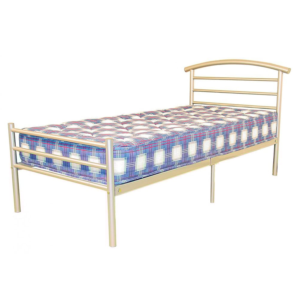 Bohemia Metal Single Bed In Silver