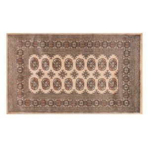 Bokhara 150x240cm Hand Knotted Wool Rug In Beige | Bed Sava