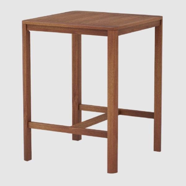 Bolivia Wooden Garden Bar Table In Rich Brown | Bed Sava