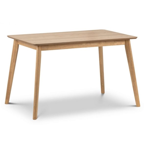 Borden Wooden Dining Table Rectangular In Oak | Bed Sava
