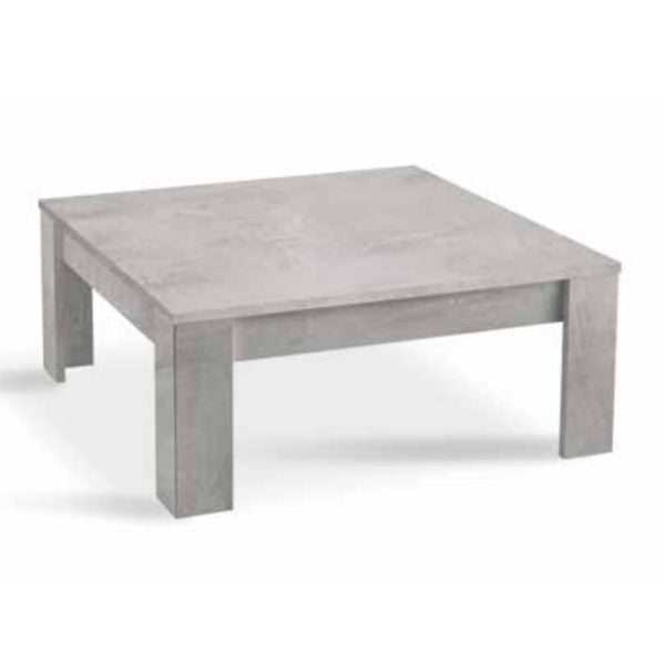 Breta High Gloss Coffee Table Square In Grey Marble Effect | Bed Sava