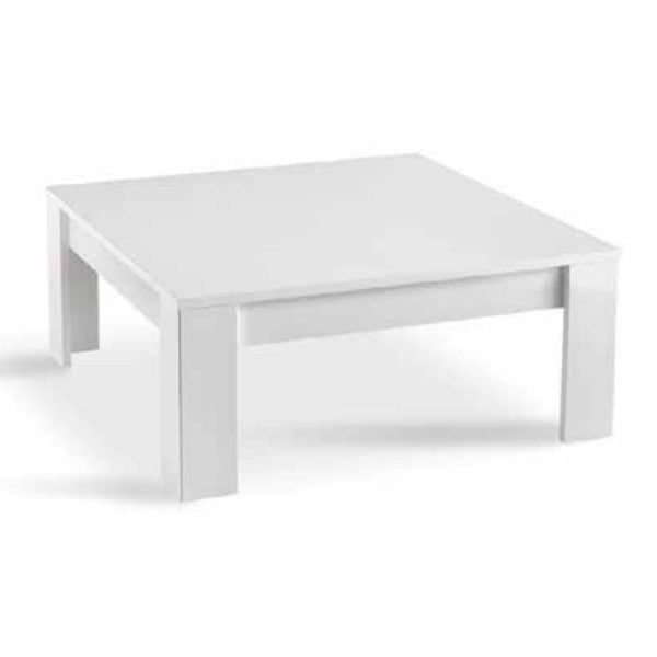 Breta High Gloss Coffee Table Square In White | Bed Sava