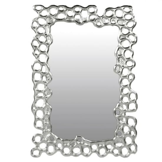 Bubble Wall Bedroom Mirror In Silver Frame | Bed Sava