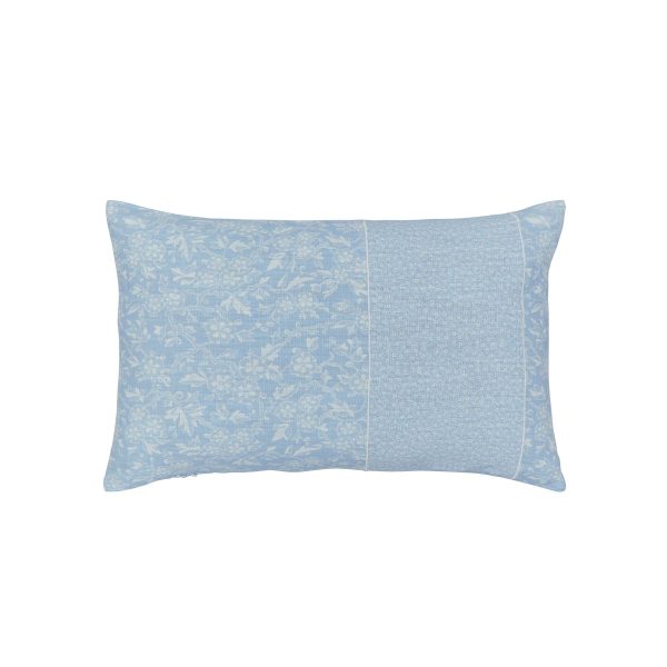 Burleigh x Bedeck of Belfast Arden Cushion 60cm x 40cm Light Blue | Bed Sava
