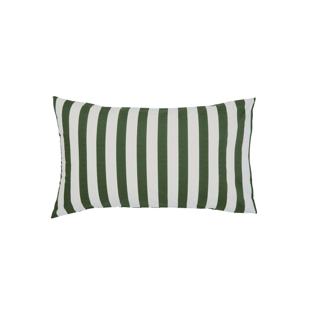 Burleigh x Bedeck of Belfast Hibiscus Pair of Standard Pillowcases, Green