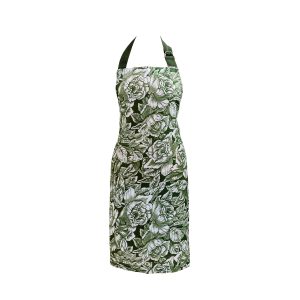 Burleigh x Bedeck of Belfast Hibiscus Apron Green | Bed Sava