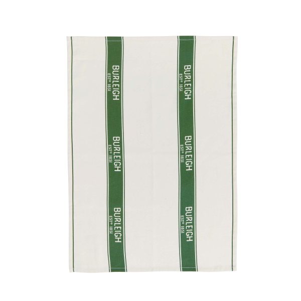 Burleigh x Bedeck of Belfast Hibiscus Tea Towel Green | Bed Sava