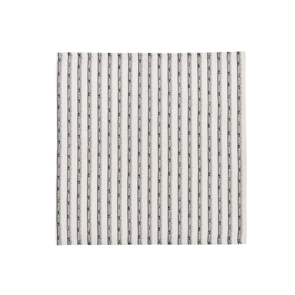 Burleigh x Bedeck of Belfast Regal Peacock Napkins, Charcoal/White