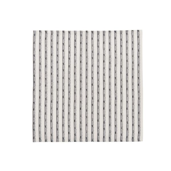 Burleigh x Bedeck of Belfast Regal Peacock Napkins CharcoalWhite | Bed Sava