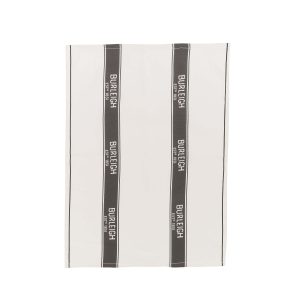 Burleigh x Bedeck of Belfast Regal Peacock Tea Towel CharcoalWhite | Bed Sava