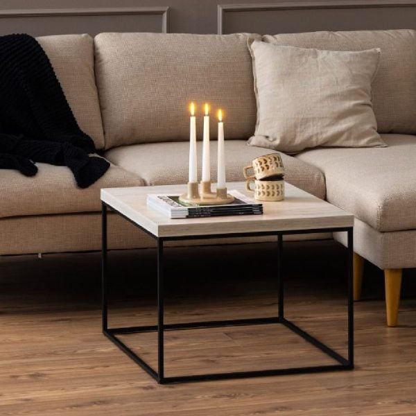 Burnaby Wooden Coffee Table Large In Light Oak | Bed Sava