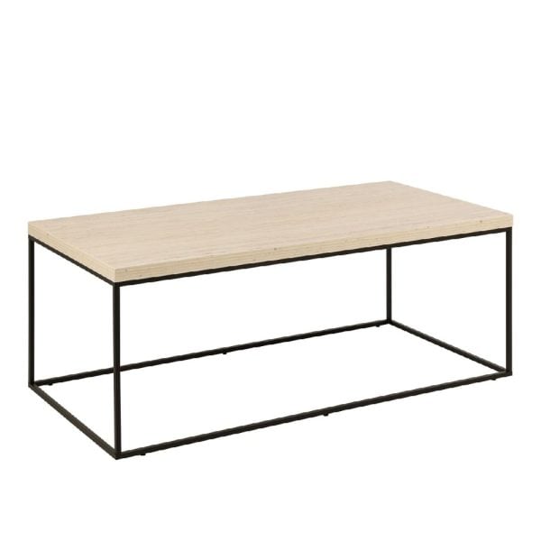 Burnaby Wooden Coffee Table Rectangular In Light Oak | Bed Sava