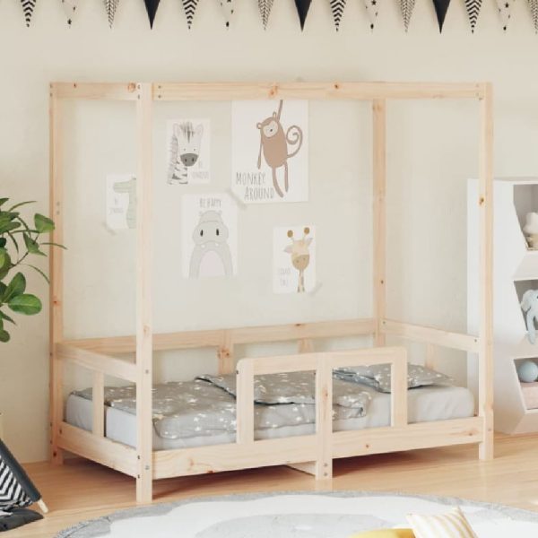 Burwell 70x140cm Wooden Children Bed In Natural | Bed Sava