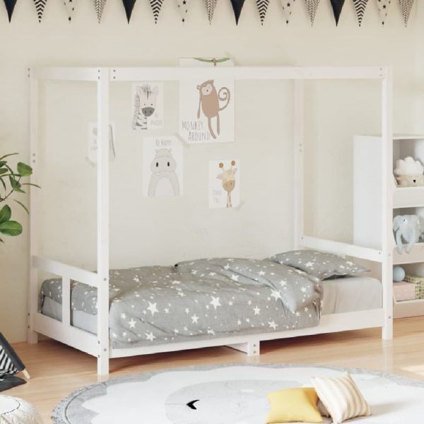 Burwell 80x160cm Wooden Children Bed In White | Bed Sava