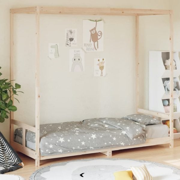 Burwell 80x200cm Wooden Children Bed In Natural | Bed Sava