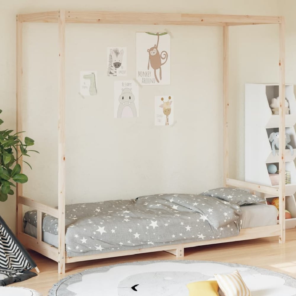 Burwell 80x200cm Wooden Children Bed In Natural