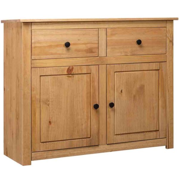 Bury Wooden Sideboard With 2 Doors 2 Drawers In Brown | Bed Sava