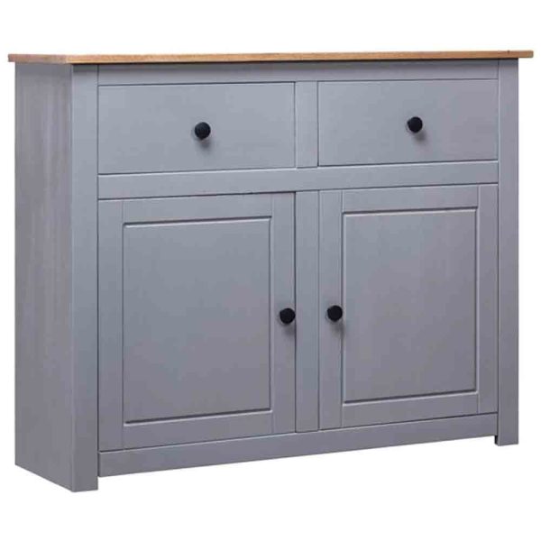 Bury Wooden Sideboard With 2 Doors 2 Drawers In Grey And Brown | Bed Sava