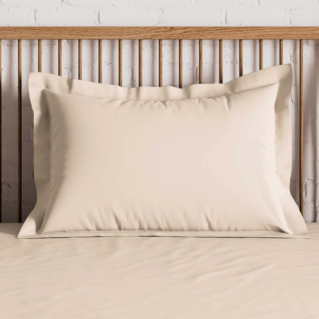 By Bedeck 500 Thread Count Plain Dye Pair of Oxford Pillowcases, Linen
