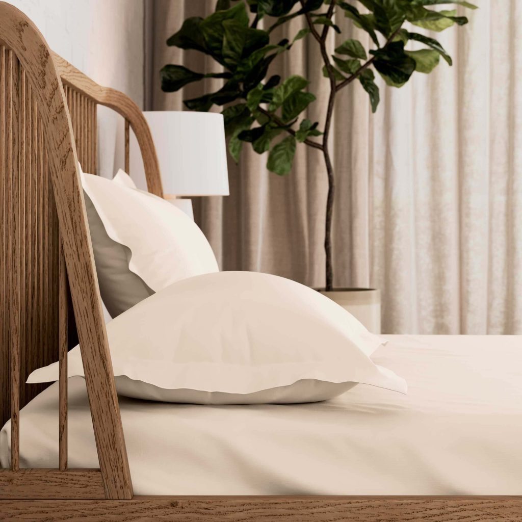 By Bedeck 500 Thread Count Plain Dye Super Kingsize Fitted Sheet, Linen