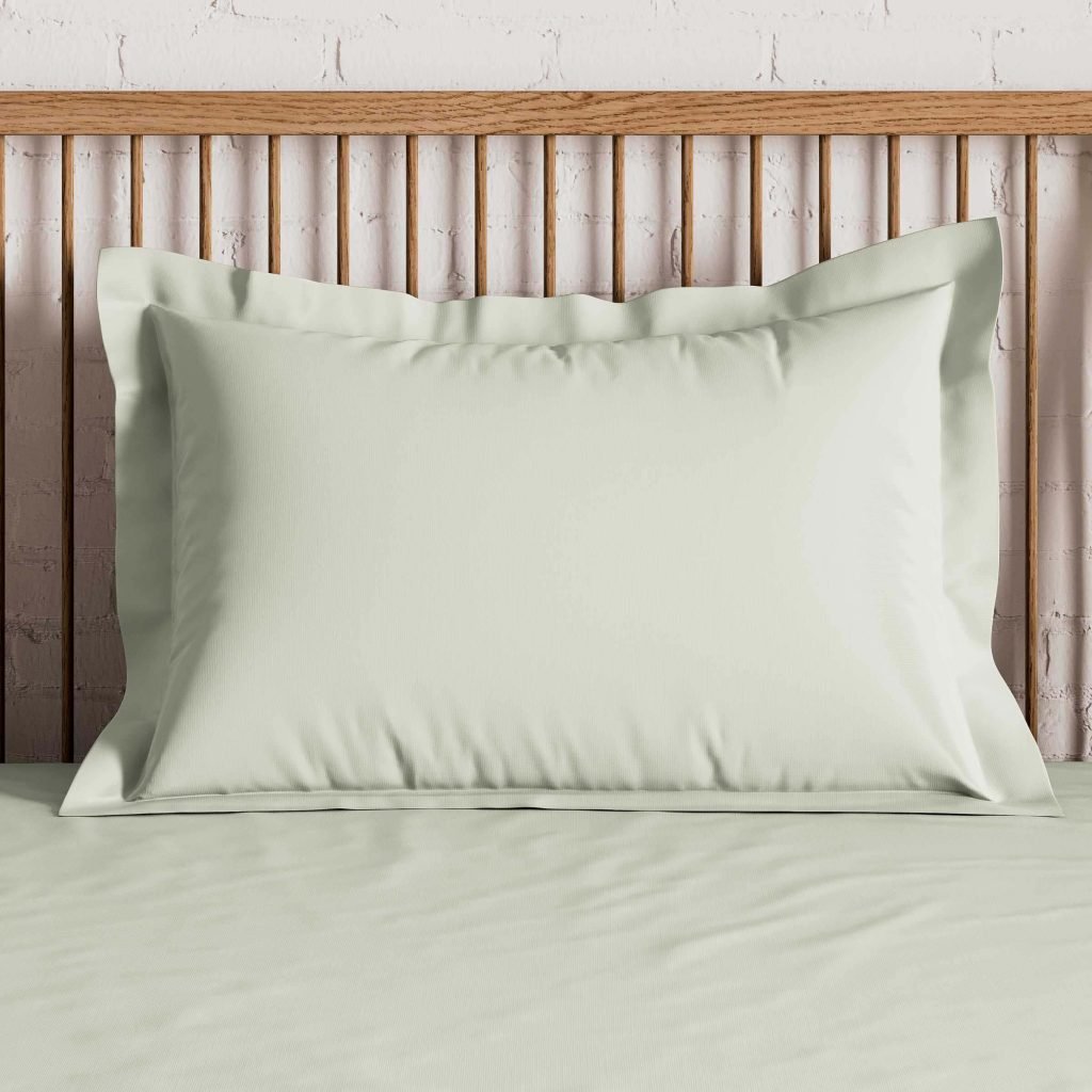 By Bedeck 500 Thread Count Plain Dye Pair of Oxford Pillowcases, Sage