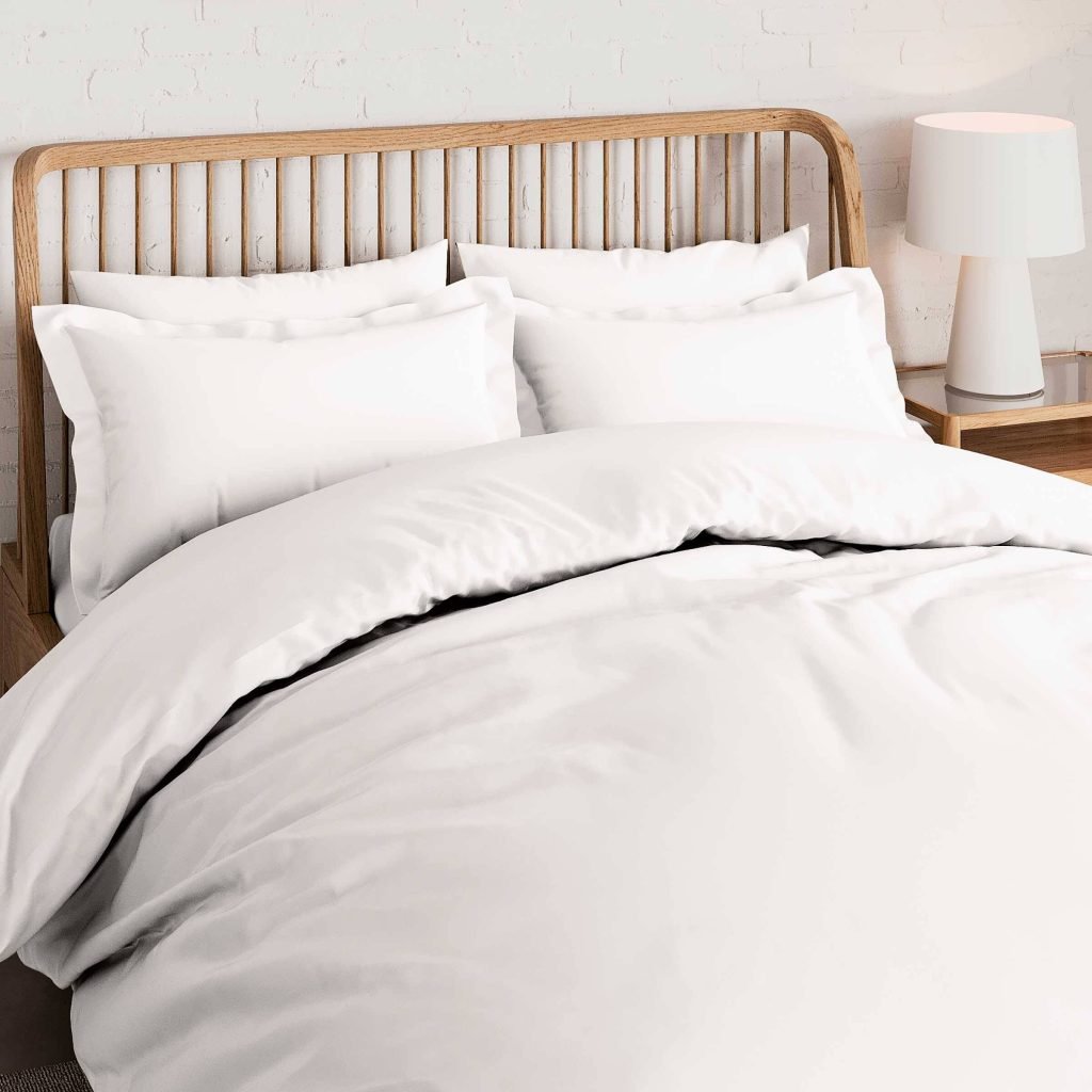 500 Thread Count Single Duvet Cover in White