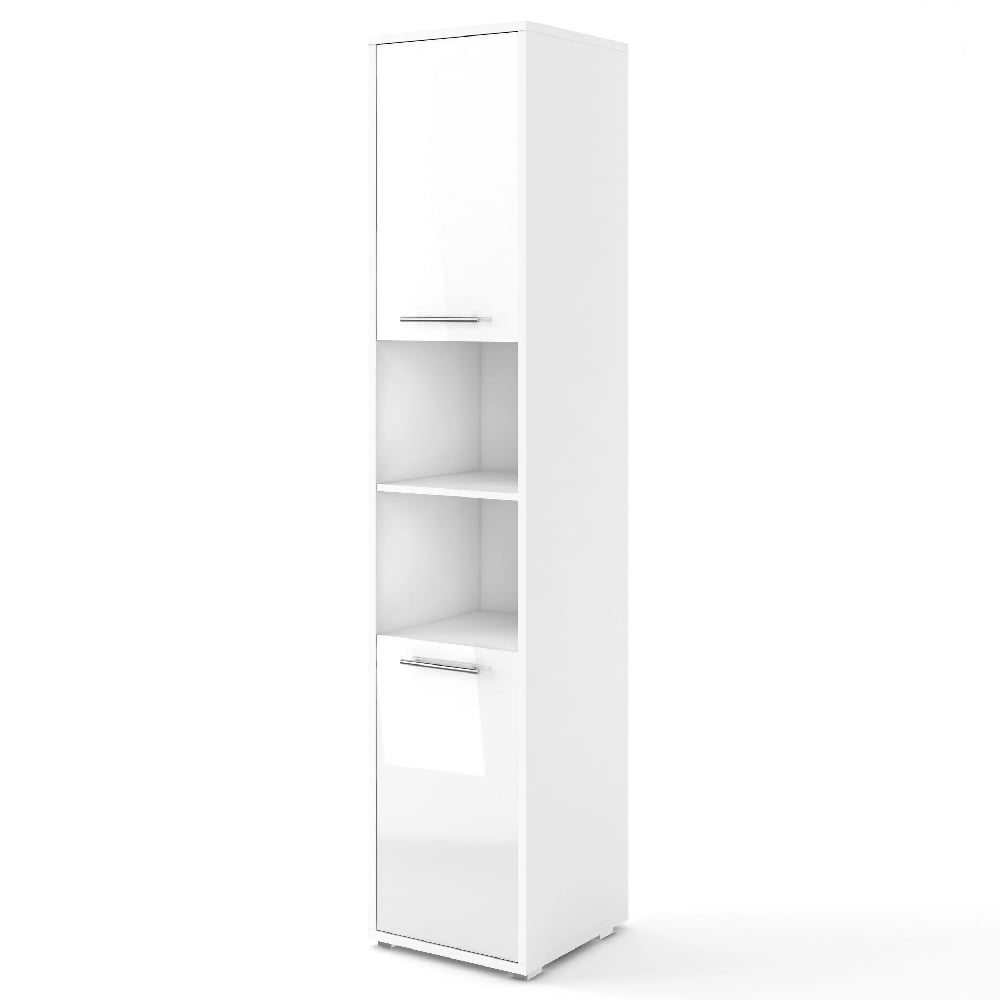 Cadott High Gloss Storage Cabinet Tall With 2 Doors In White