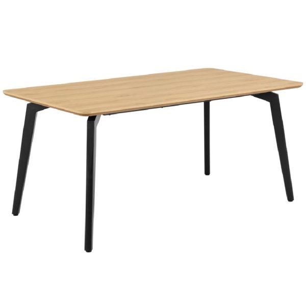Cadott Wooden Rectangular Dining Table In Oak | Bed Sava