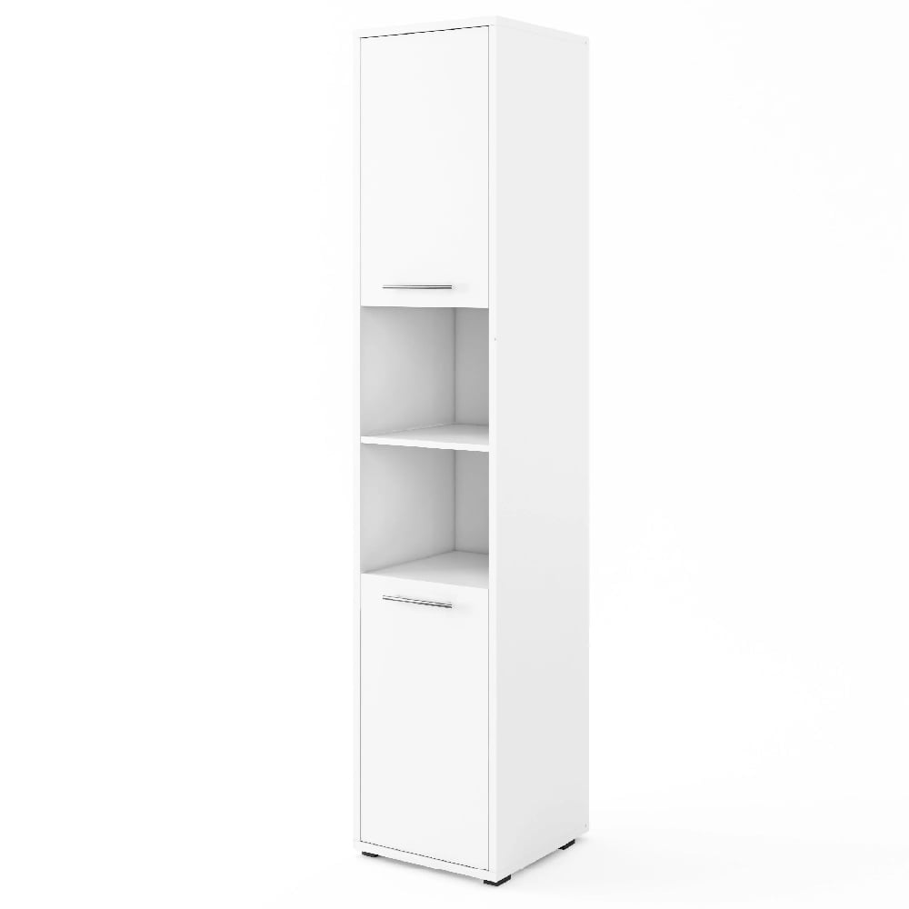 Cadott Wooden Storage Cabinet Tall With 2 Doors In Matt White