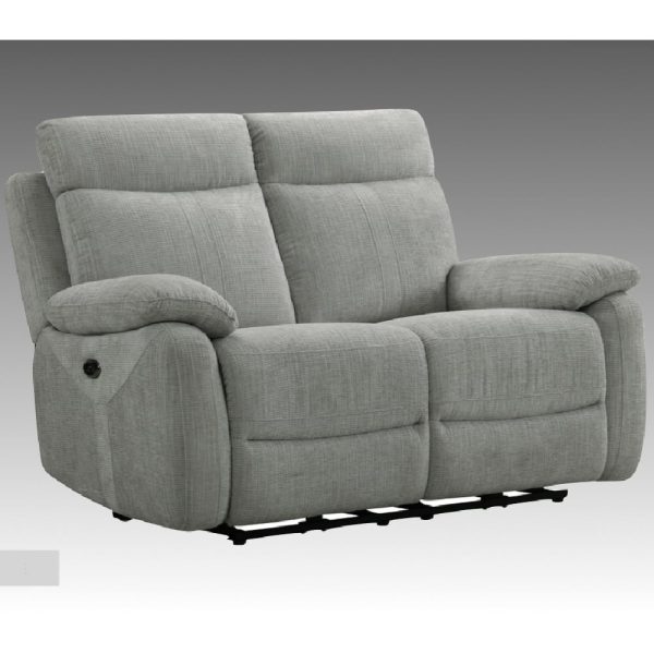 Caguas Fabric Recliner 2 Seater Sofa In Taupe | Bed Sava