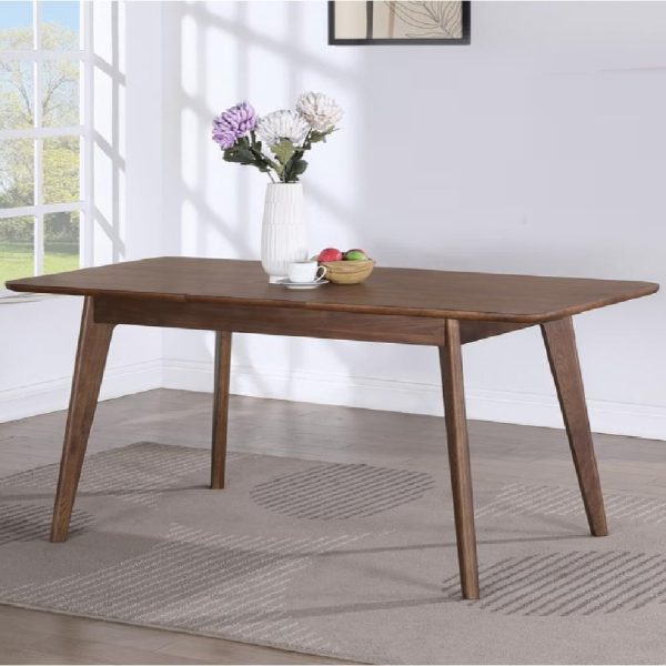 Cairo Wooden Extending Dining Table In Walnut | Bed Sava
