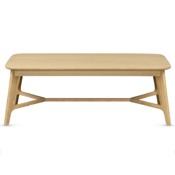Cairo Wooden Rectangular Coffee Table In Oak | Bed Sava