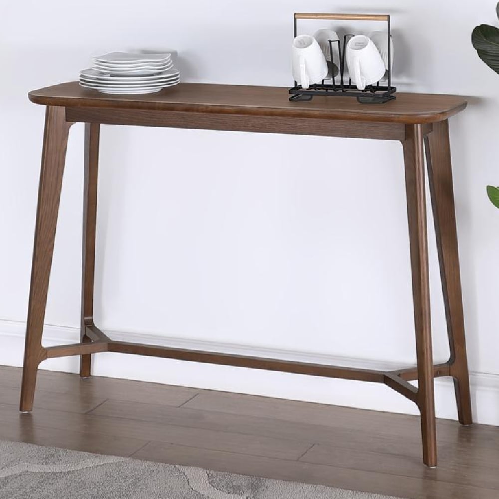 Cairo Wooden Rectangular Console Table In Walnut