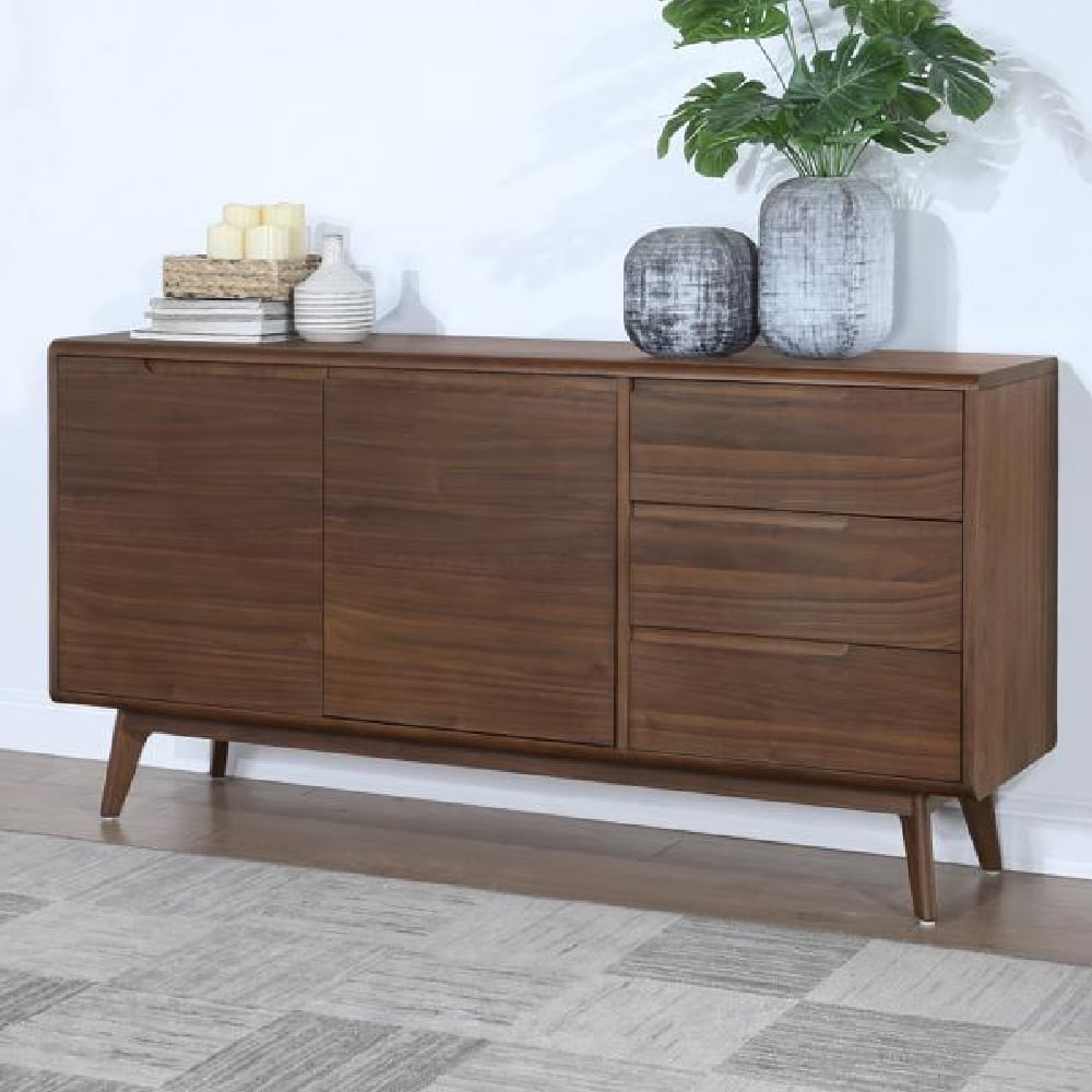 Cairo Wooden Sideboard With 2 Doors 3 Drawers In Walnut