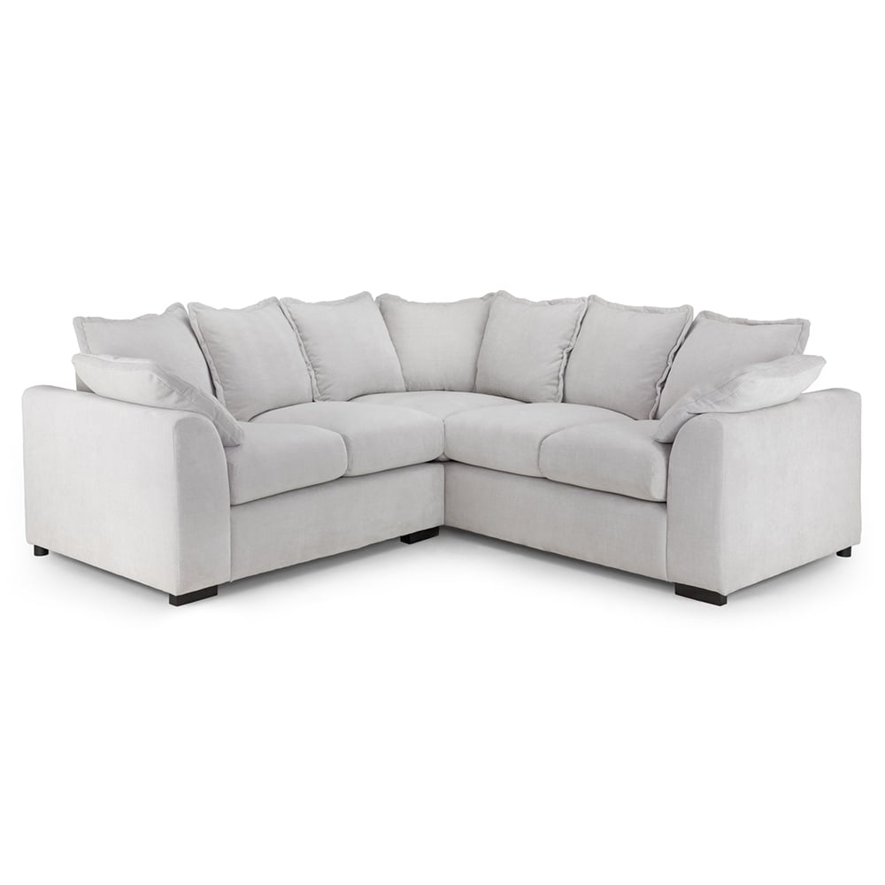 Calais Velvet Corner Sofa In Natural