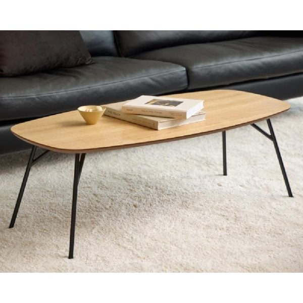 Caldwell Wooden Rectangular Coffee Table In Oak | Bed Sava