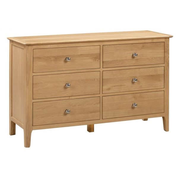 Callia Wooden Chest Of 6 Drawers In Natural | Bed Sava
