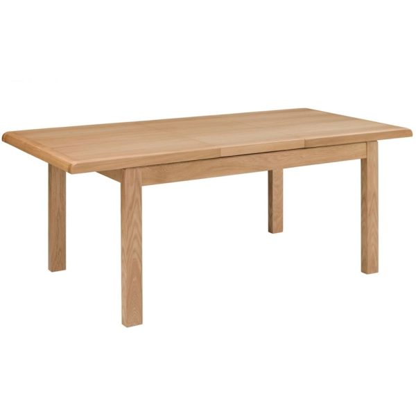 Camber Wooden Extending Dining Table In Waxed Oak | Bed Sava