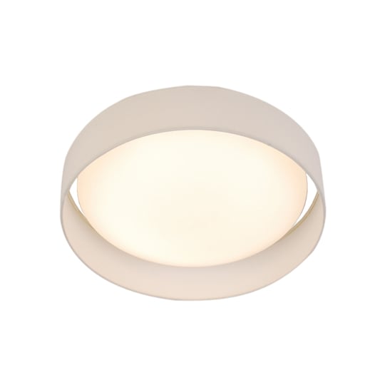 Canopus 1 Light LED Flush Ceiling Light In White Shade | Bed Sava