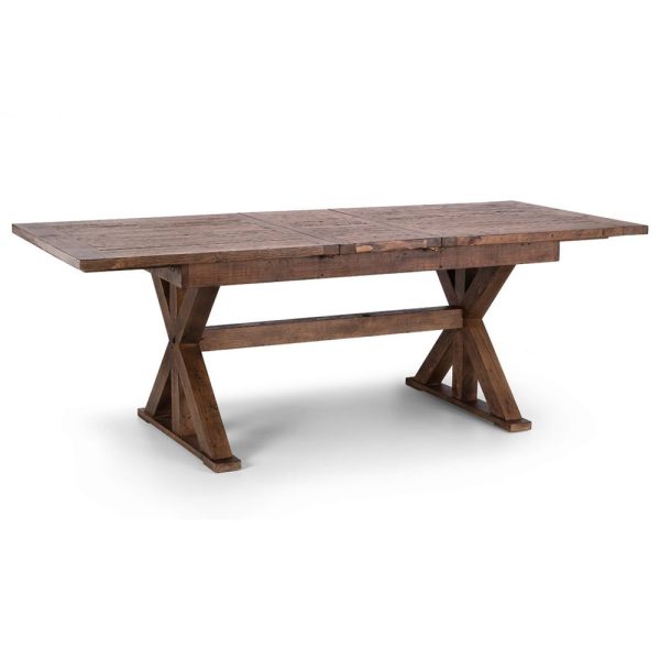 Canton Wooden Extending Dining Table In Brown | Bed Sava