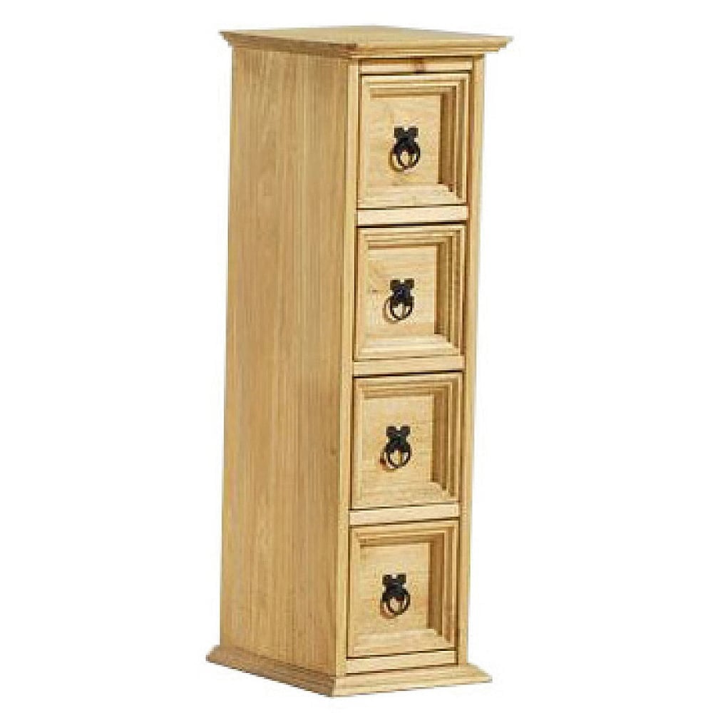 Carlen Wooden Storage Cabinet In Distressed Oak | Bed Sava