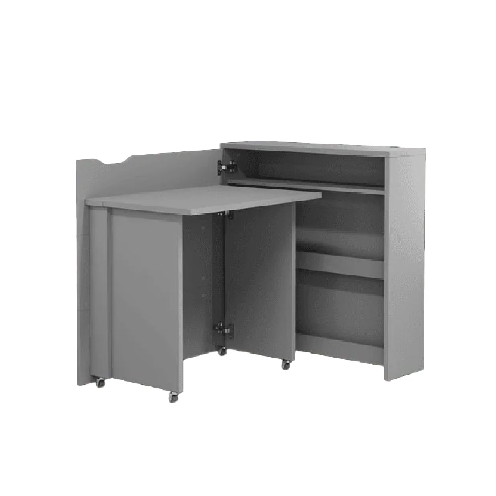 Carson 90cm Left Convertible Wooden Laptop Desk In Grey