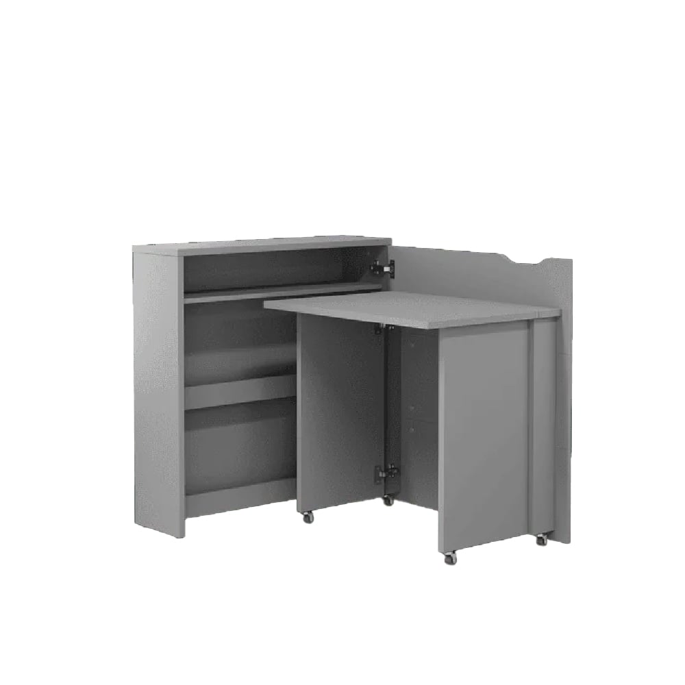 Carson 90cm Right Convertible Wooden Laptop Desk In Grey