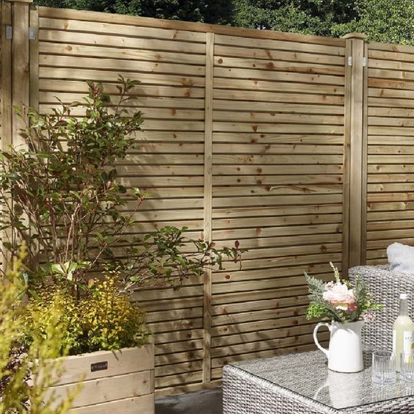 Cawsand Wooden Garden Screen In Natural 6×5 | Bed Sava