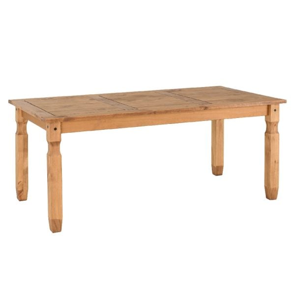 Central Rectangular Wooden Dining Table Large In Oak | Bed Sava